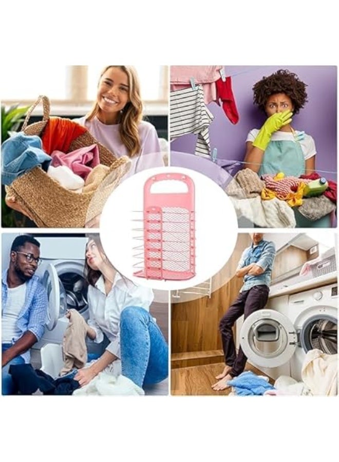 "Large foldable laundry basket with modern design, wall-mounted to save space. Equipped with a comfortable carrying handle for easy mobility. Made of high-quality materials, resistant to water and moisture (MM)." - Image 4